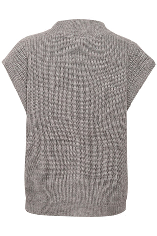 Kaffe Sleeveless Cardigan Grey Nellia