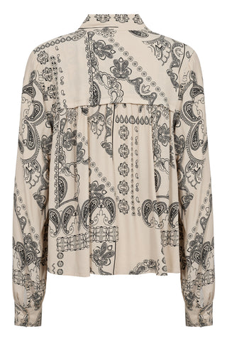 Part Two Paisley Print Blouse Beige Najia