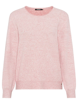 Olsen Round Neck Jumper Pink Melange Henny