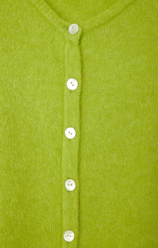 American Vintage Cardigan in Lime Green Vitow - MMJs Fashion