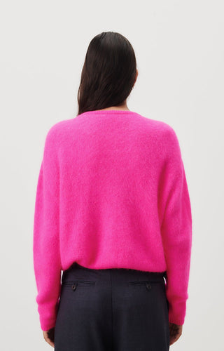 American Vintage Cardigan in Neon Pink Vitow - MMJs Fashion