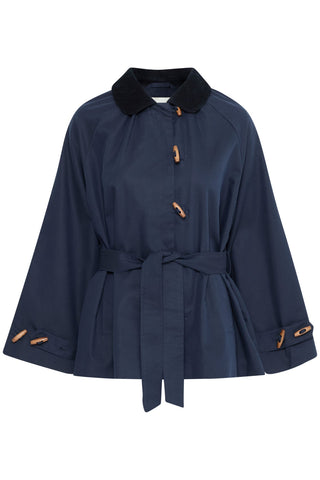 Atelier Rêve Toggle A - Line Jacket Blue Lunas - MMJs Fashion