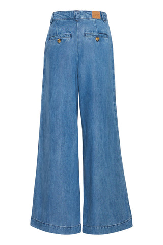 Atelier Rêve Wide Leg Jeans Blue Risle - MMJs Fashion