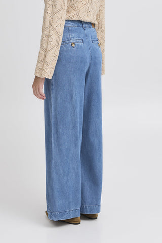 Atelier Rêve Wide Leg Jeans Blue Risle - MMJs Fashion