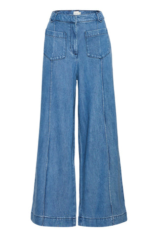 Atelier Rêve Wide Leg Jeans Blue Risle - MMJs Fashion