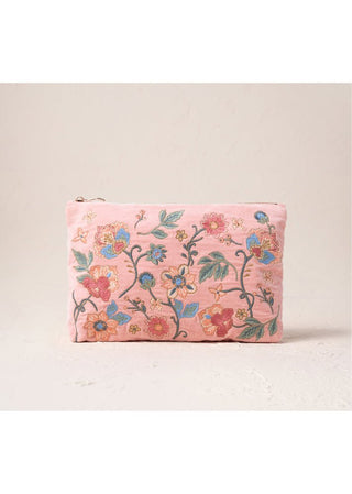 Elizabeth Scarlett Botanical Garden Everyday Pouch Pale Pink - MMJs Fashion