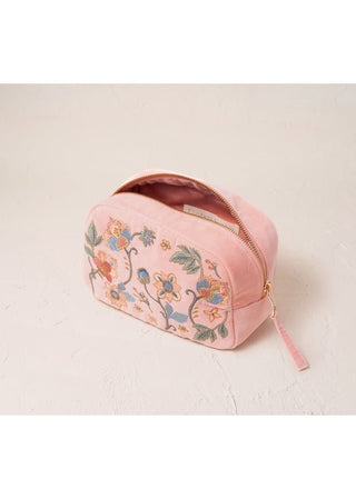 Elizabeth Scarlett Botanical Garden Makeup Bag Pale Pink - MMJs Fashion