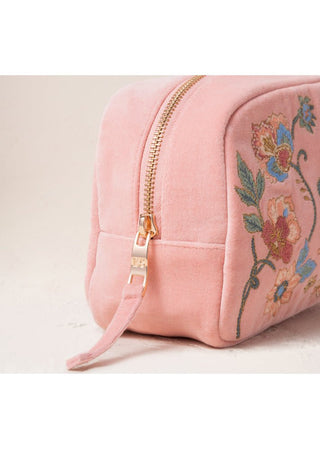 Elizabeth Scarlett Botanical Garden Makeup Bag Pale Pink - MMJs Fashion