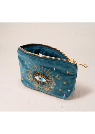 Elizabeth Scarlett Celestial Eye Coin Purse Rich Blue - MMJs Fashion