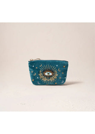 Elizabeth Scarlett Celestial Eye Coin Purse Rich Blue - MMJs Fashion