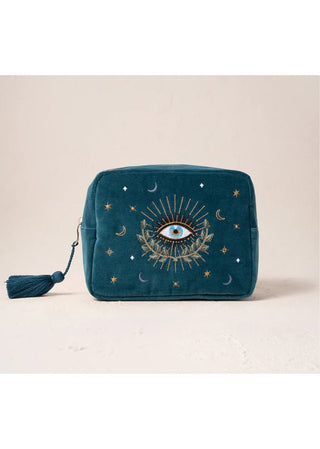 Elizabeth Scarlett Celestial Eye Wash Bag Rich Blue - MMJs Fashion