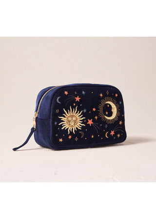 Elizabeth Scarlett Celestial Makeup Bag Navy Blue - MMJs Fashion