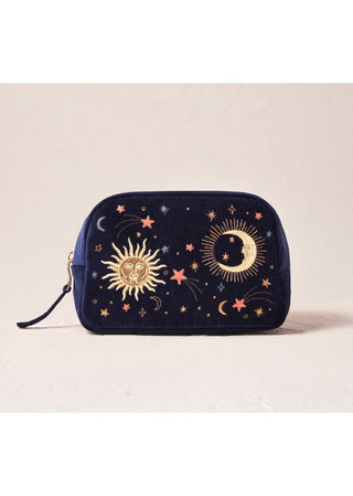 Elizabeth Scarlett Celestial Makeup Bag Navy Blue - MMJs Fashion