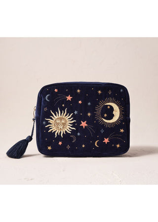 Elizabeth Scarlett Celestial Wash Bag Navy Blue - MMJs Fashion