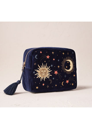 Elizabeth Scarlett Celestial Wash Bag Navy Blue - MMJs Fashion