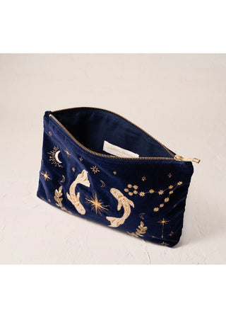 Elizabeth Scarlett Pisces Everyday Pouch Navy Blue - MMJs Fashion