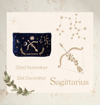 Elizabeth Scarlett Sagittarius Everyday Pouch Navy Blue - MMJs Fashion