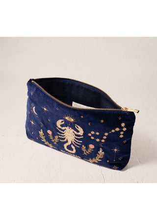 Elizabeth Scarlett Scorpio Everyday Pouch Navy Blue - MMJs Fashion