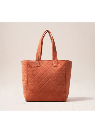 Elizabeth Scarlett Sun Goddess Tote Bag Rust Orange - MMJs Fashion