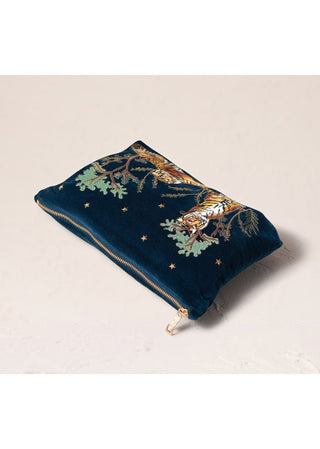 Elizabeth Scarlett Tiger Everyday Pouch Navy Blue - MMJs Fashion