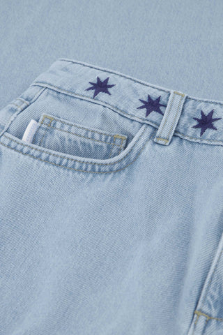 Fabienne Chapot Loose Tapered Jeans Light Blue Blake - MMJs Fashion