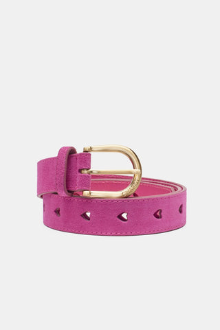 Fabienne Chapot Pink Cut Out Heart Belt - MMJs Fashion