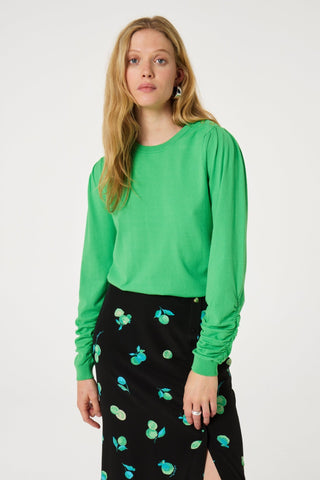 Fabienne Chapot Scrunch Jumper Green Molly - MMJs Fashion