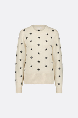 Fabienne Chapot Star Sequin Jumper Ivory Rocket - MMJs Fashion