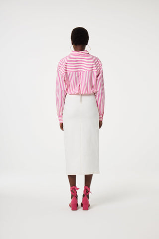 Fabienne Chapot Striped Blouse Pink Ivory Alex - MMJs Fashion