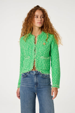 Fabienne Chapot Textured Knit Cardigan Green Joshua - MMJs Fashion