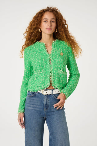 Fabienne Chapot Textured Knit Cardigan Green Joshua - MMJs Fashion