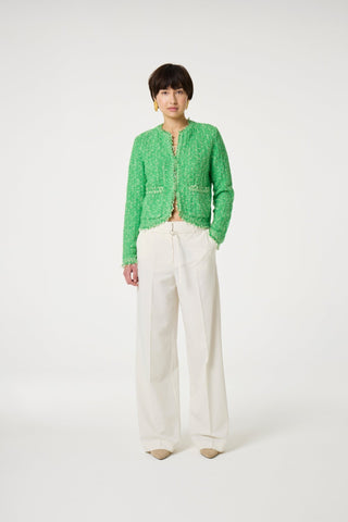 Fabienne Chapot Textured Knit Cardigan Green Joshua - MMJs Fashion