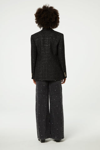 Fabienne Chapot Tweed Jacket Black Cher - MMJs Fashion