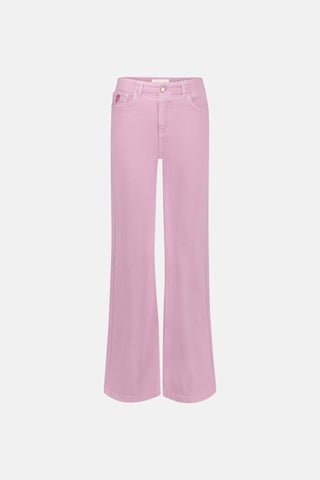 Fabienne Chapot Wide Leg Cropped Jeans Pink Hayley - MMJs Fashion