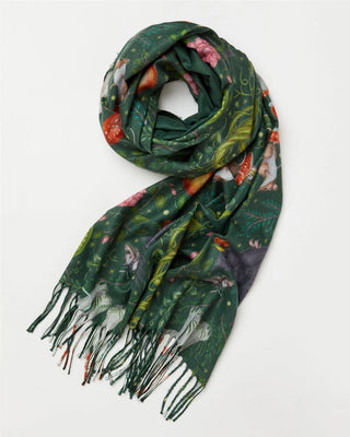 Fable England Catherine Rowe's Into the Woods Scarf Green - MMJs Fashion