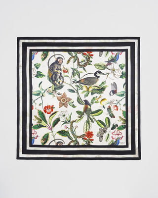 Fable England Golden Goose Silk Square Scarf Black - MMJs Fashion