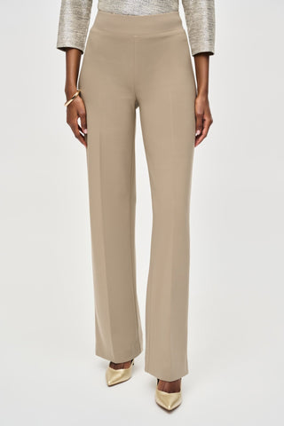 Joseph Ribkoff Classic Wide Leg Trousers Beige - MMJs Fashion