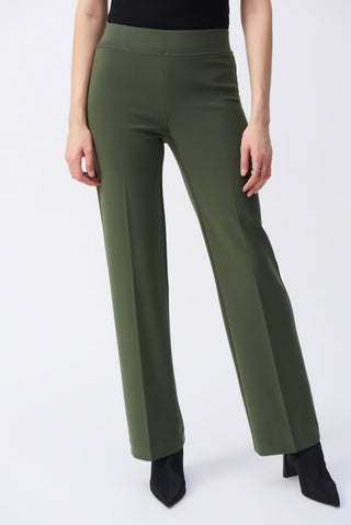 Joseph Ribkoff Classic Wide Leg Trousers Green - MMJs Fashion