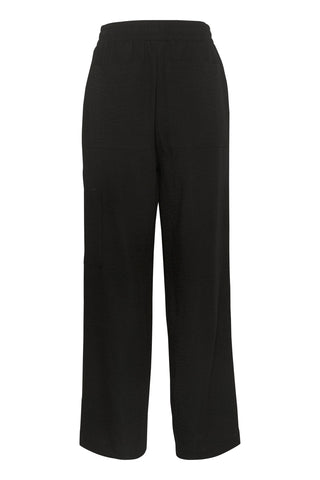 Kaffe Black Wide Leg Trousers Elenor - MMJs Fashion