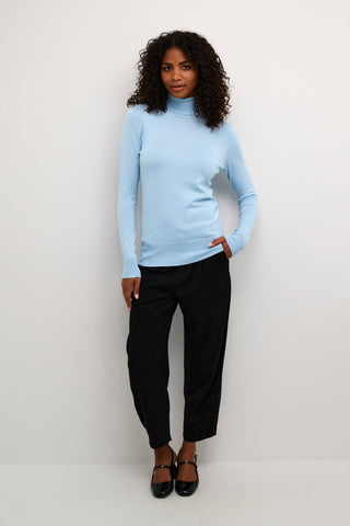 Kaffe Roll Neck Jumper Celestial Blue Astrid - MMJs Fashion