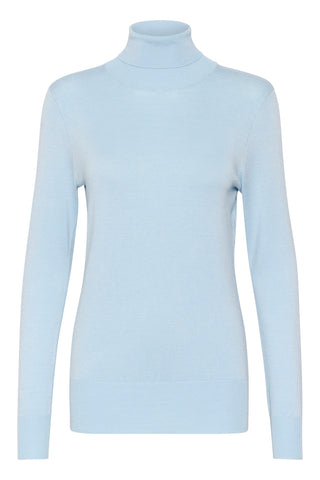 Kaffe Roll Neck Jumper Celestial Blue Astrid - MMJs Fashion