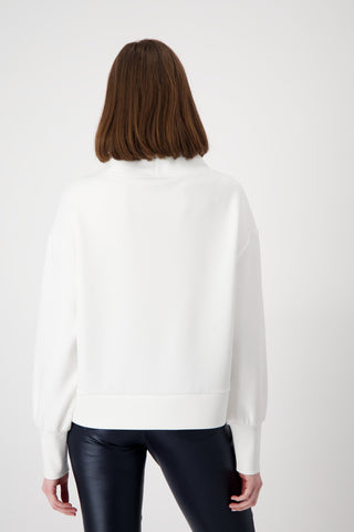 Monari Emblem Print Sweatshirt Ivory - MMJs Fashion