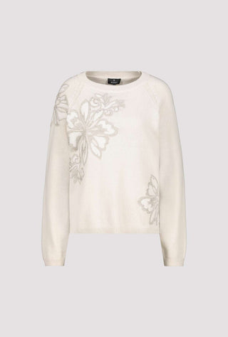 Monari Sequin Flower Jumper Beige - MMJs Fashion