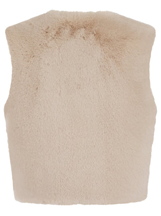 Nooki Faux Fur Gilet Beige Edelweiss - MMJs Fashion