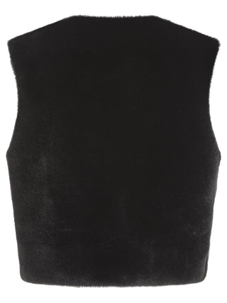 Nooki Faux Fur Gilet Black Edelweiss - MMJs Fashion