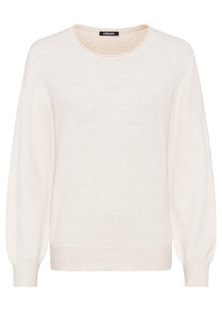 Olsen Beige Melange Round Neck Jumper - MMJs Fashion