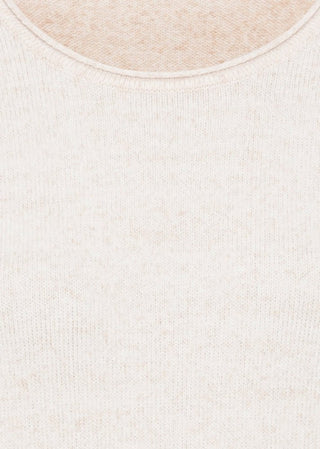 Olsen Beige Melange Round Neck Jumper - MMJs Fashion