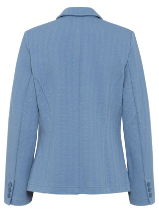 Olsen Blue Chevron Jersey Knit Jacket - MMJs Fashion