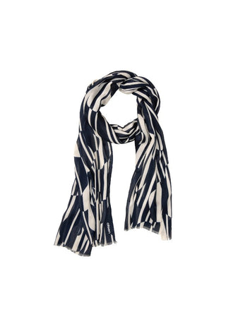 Olsen Blue Geometric Print Scarf - MMJs Fashion