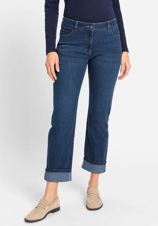 Olsen Blue Straight Leg Cropped Jeans Lisa Fit - MMJs Fashion